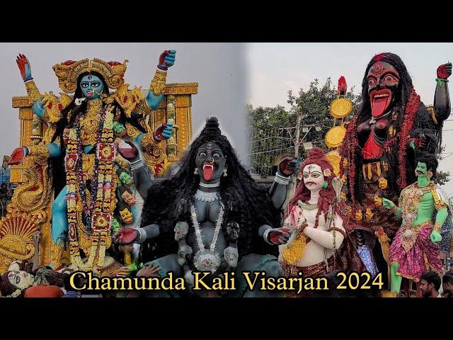 Kali Puja Visarjan 2024 | Chamunda Kali Visarjan 2024 | Babughat Kali Idol Immersion 2024