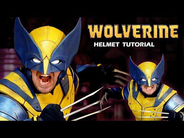 How to Make Wolverine's Helmet - Free Templates - Wolverine Cosplay Cowl Foam Mask DIY