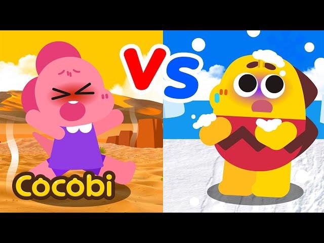 O banho está muito quente ️ | Canciones Infantiles | Kids Songs & Toy | Cocobi Brinquedos