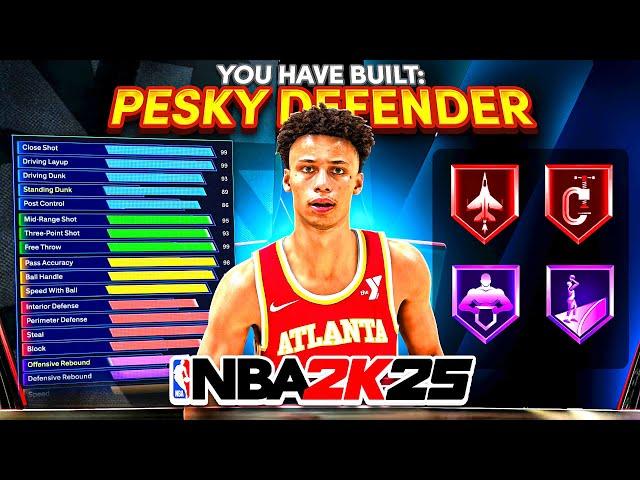 This 6'4 "PESKY LOCKDOWN" DEFENDER is BROKEN in NBA 2K25! BEST META LOCKDOWN GUARD