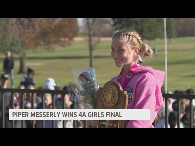 State cross country finals: DCG's Messerly wins 4A girls, Ankeny's Zuber wins 4A boys