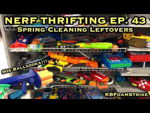 KBFoamStrike's NERF THRIFTING Vlog EP. 43: Spring Cleaning Leftovers - 90's NERF Finds and More!!!