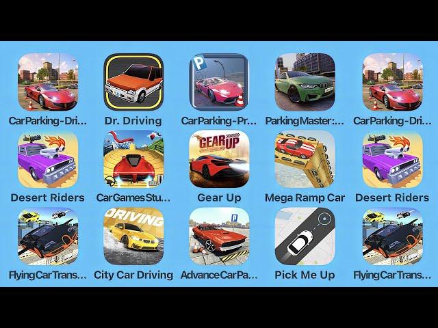 Car Parking Driving School, Dr Driving, Car Parking Pro, Parking Master, Desert Riders, Gear Up