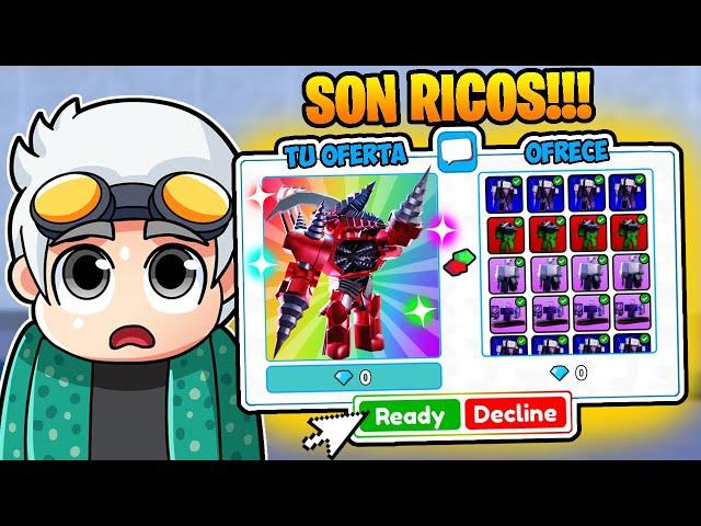 ¡TRADEO el UPGRADED TITAN DRILL MAN ULTIMATE en Toilet Tower Defense Roblox!