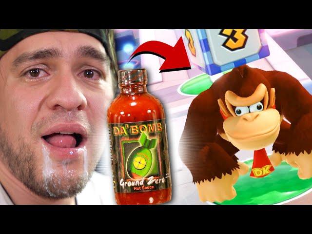 Mario Party You Lose = EXTREME Hot Sauce Challenge