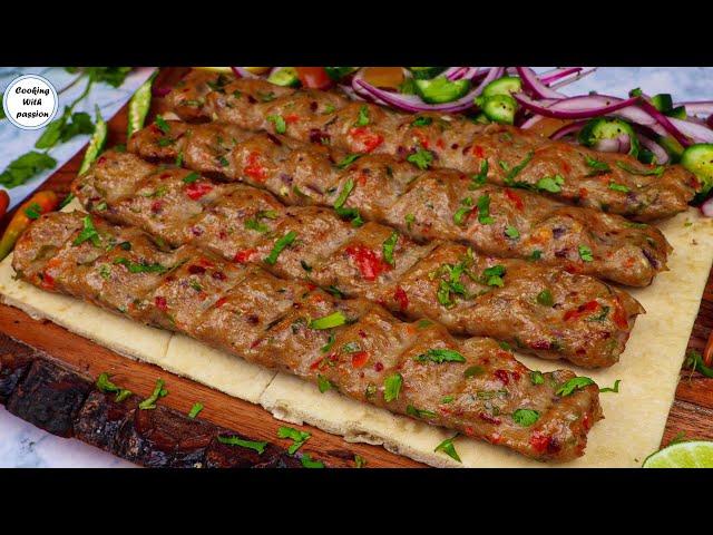 NEW Turkish Kebab With Special Seasoning In OVEN, Turkish Chicken Adana Kebab With Homemade SKEWER