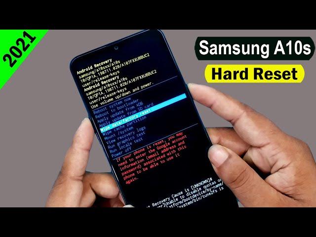 Samsung Galaxy A10S Hard Reset | Samsung A10s (SM-A107F) Factory Reset |