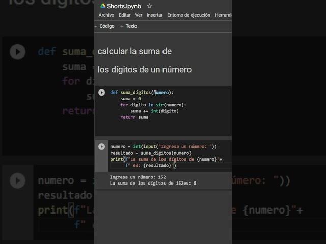 Aprende Python Fácilmente: Cómo Calcular la Suma de los Dígitos de un Número