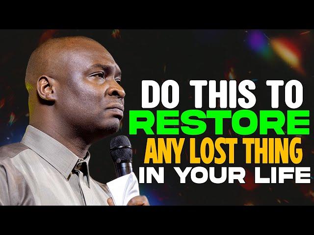 USE THIS 4 KEYS TO RESORE ANY LOST THING IN YOUR LIFE - APOSTLE JOSHUA SELMAN