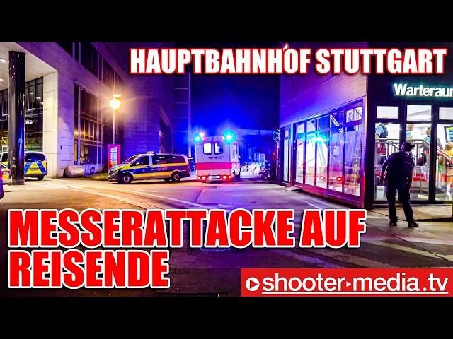   MESSERATTACKE im WARTERAUM am HAUPTBAHNHOF   |   Zwei Schwerverletzte  