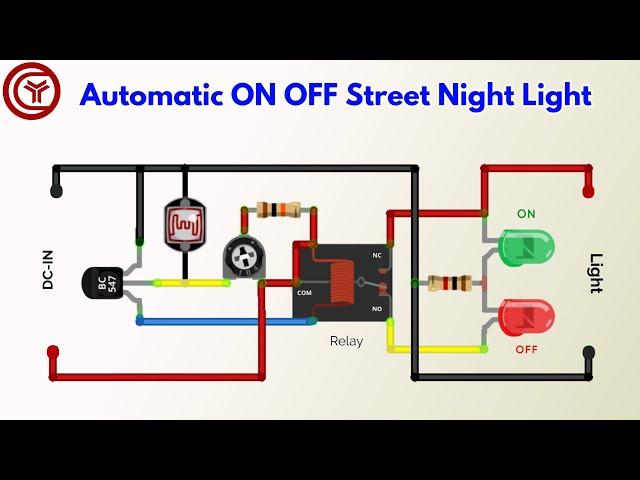 Street Light Automatic ON OFF Night Light circuit