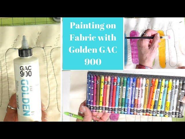 Textile Medium Tutorial, Golden CAG900 Fabric Medium, Painting on Fabric