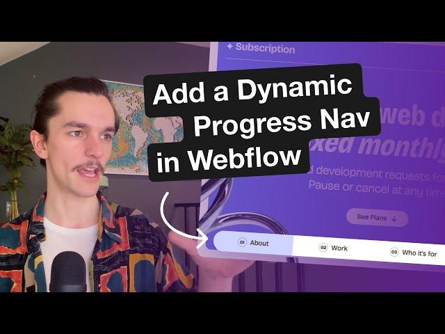 Add a Dynamic Progress Nav in Webflow