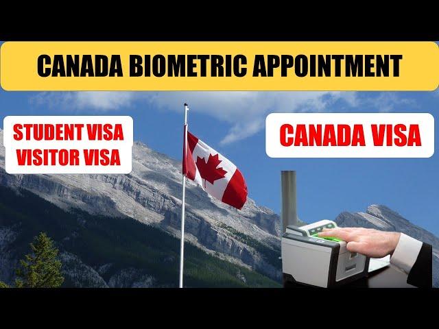 How To Book Biometric Appointment For Canada Visa | Canada Visa Biometric Process | Visitor Visa