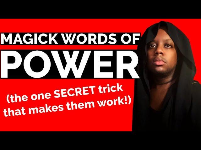 Words of Power: Do magic words work? | Travis Magus |  LVX777