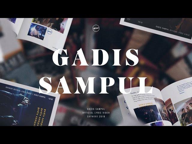 HIVI! - Gadis Sampul (Official Lyric Video)