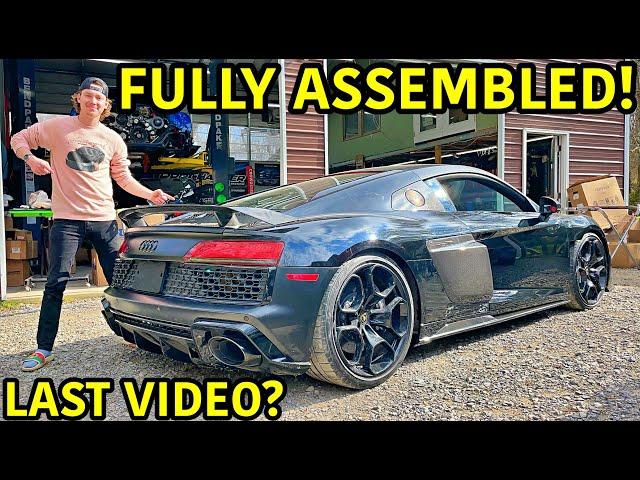 Rebuilding A Wrecked 2020 TWIN TURBO Audi R8 Part 17!!!