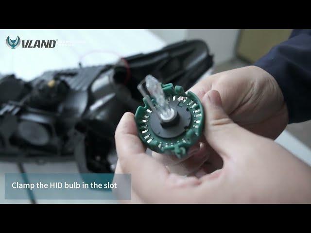 How to install D2H HID light bulbs in VLAND headlights?