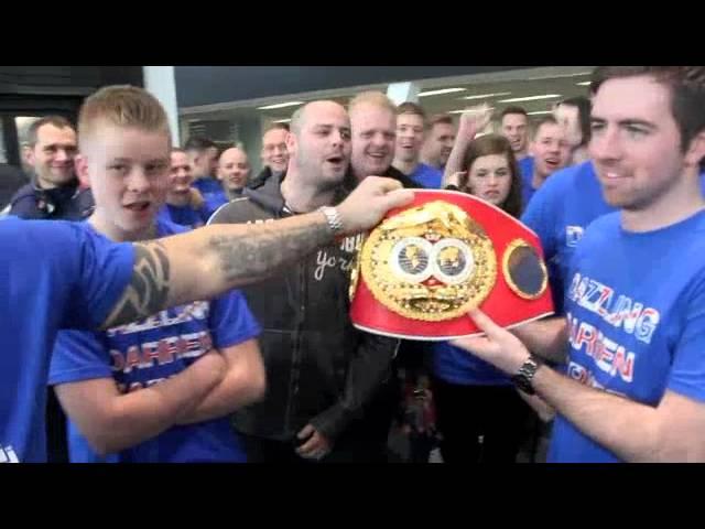 'WALKING IN A BARKER WONDERLAND' - DARREN BARKER'S BARMY ARMY @ THE WEIGH-IN (STUTTGART)