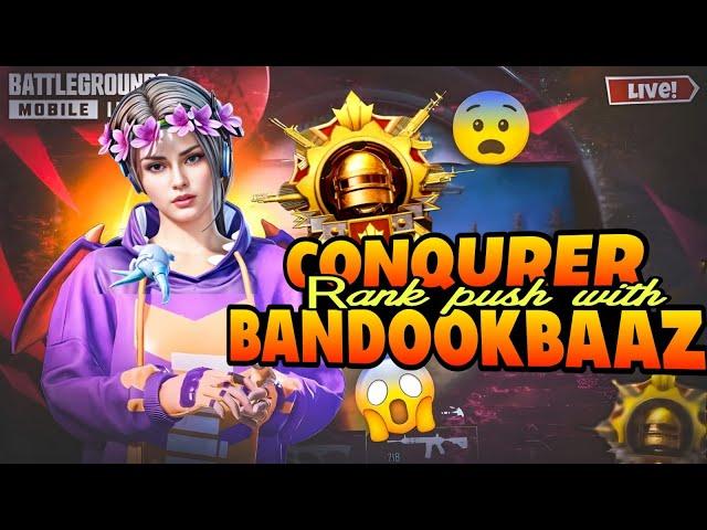 SERIOUS RANK PUSH TO CONQUEROR WITH @BandookBaaz | BGMI LIVE | #shorts #bgmilive #bgmi #rankpush