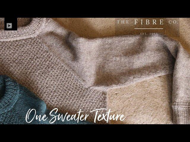 One Sweater Texture  -  a hand-knitting pattern in 15 sizes