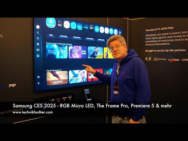 Samsung CES 2025 - RGB Micro LED, The Frame Pro, Premiere 5 & mehr