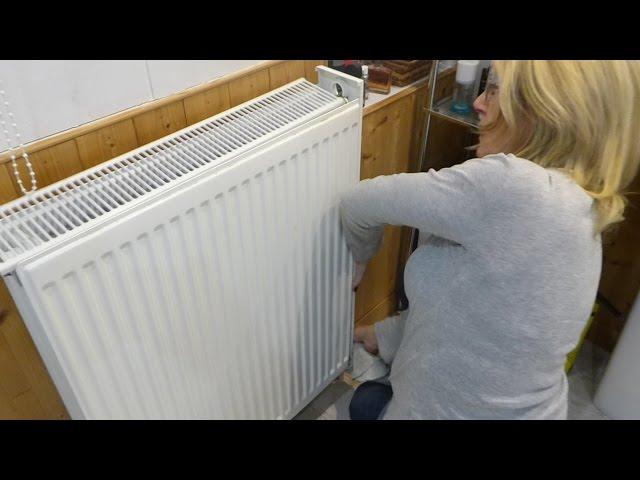 Jan shows how to remove radiator covers to clean the dust out.