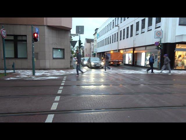 Bonnorange verstreute weißes Pulver auf Bürgersteig in Bonn-Beuel-Mitte am 14.10.22