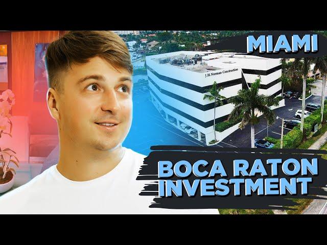 Investment in commercial real estate in South Florida. Office building in Boca Raton