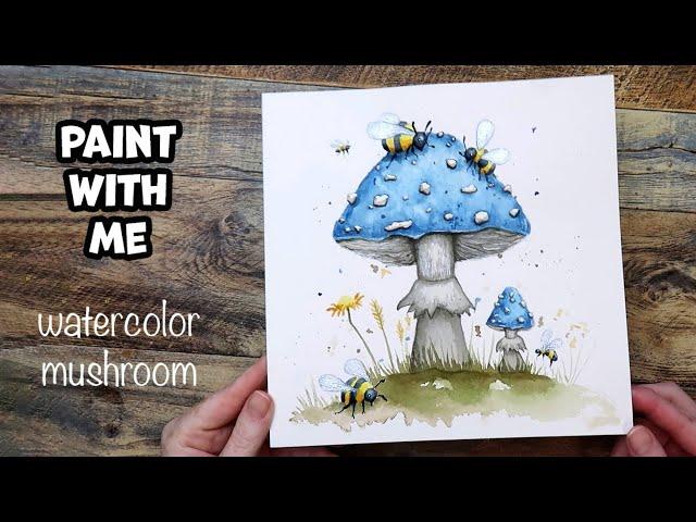 Easy Watercolor Mushroom Painting Tutorial for Beginners