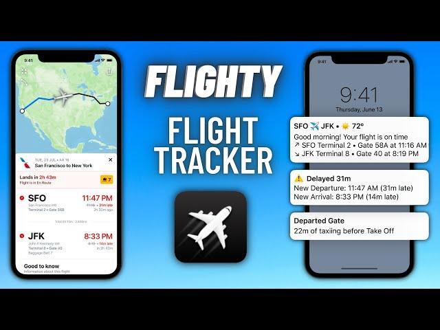 Flighty iPhone App Review // All Airlines Tracker // BEST Travel Companion? ️