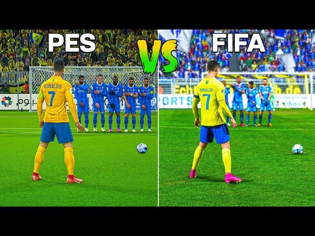 CRISTIANO RONALDO Free Kicks | PES vs FIFA From 2004 to 2024