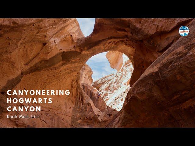 Canyoneering Hogwarts Canyon in North Wash, Utah