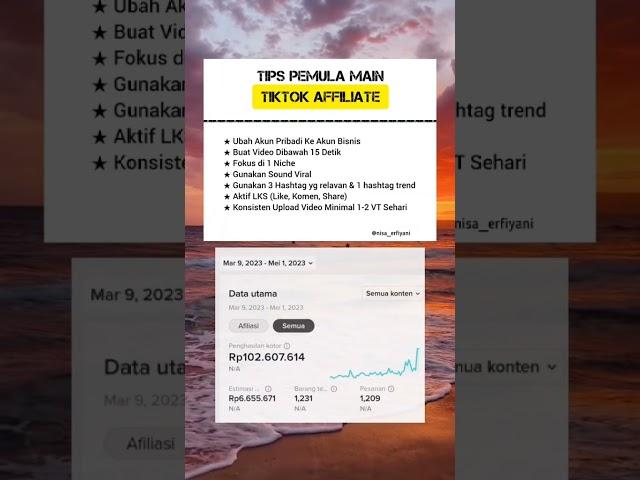 Belajar tik tok Affiliate mulai dari NOL Terbaru #tiktok #pemula #affiliatemarketing