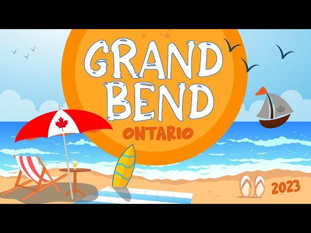 GRAND BEND BEACH, Ontario, Canada - Lake Huron - popular tourist destination - sandy beach