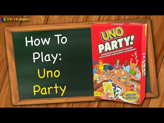 How to play Uno Party