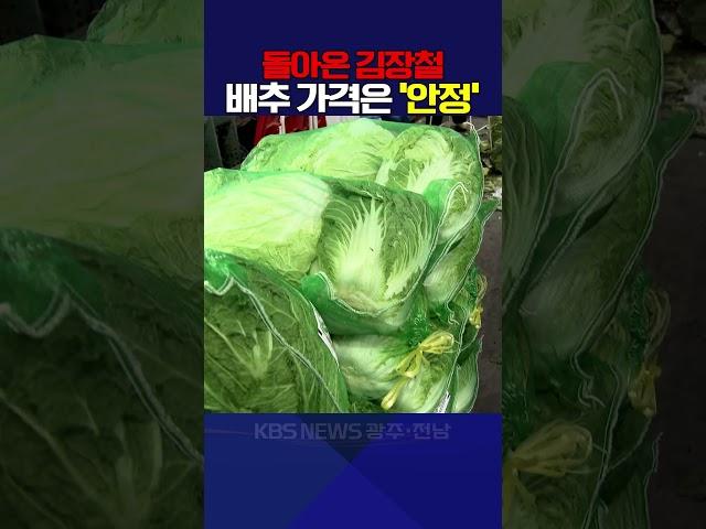 돌아온 김장철 배추 가격은 '안정'