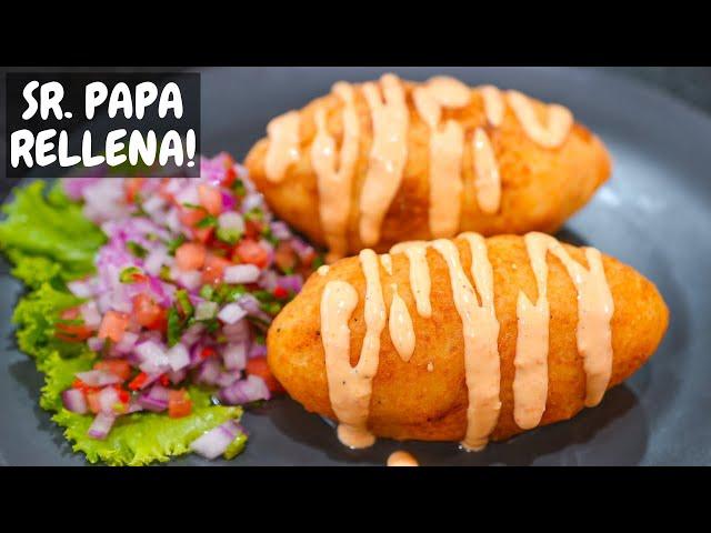 Asi preparo mi Papa rellena con guiso de carne | Abelca