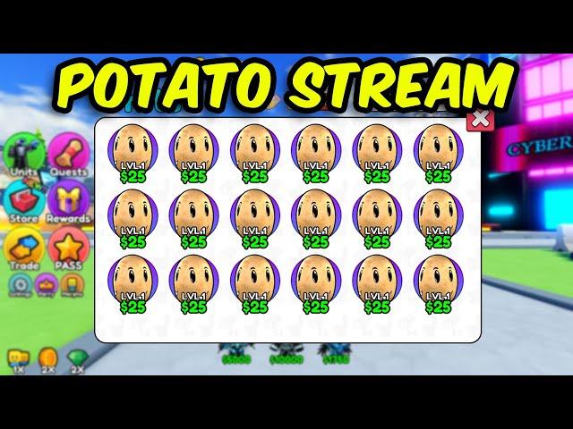  FREE Potato Unit at 1k Likes? Skibidi Tower Defense LIVE! Roblox #roblox