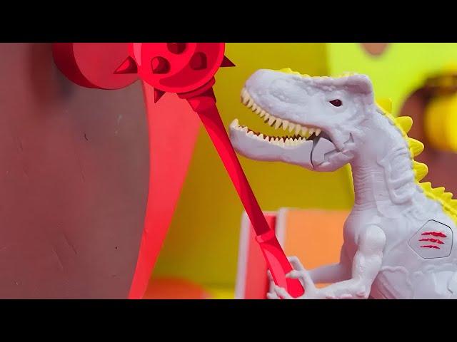 Colorful Apple House and the Hidden Treasures | Dinosaur Adventure | Kids Video