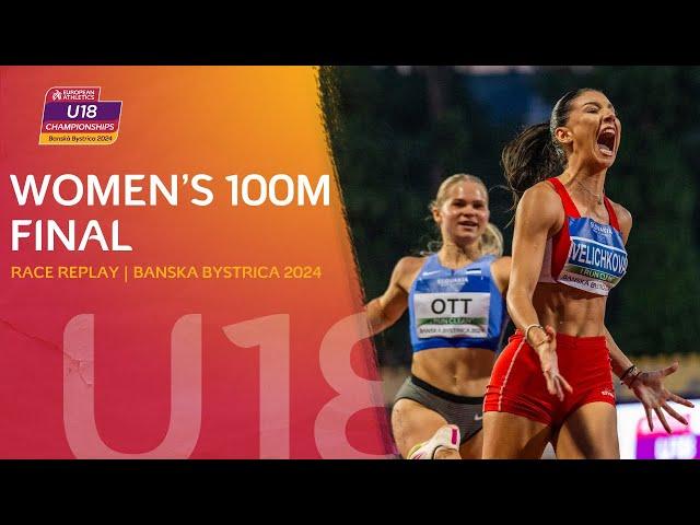 Bulgaria's RISING 100m star!  Women's 100m final replay | Banska Bystrica 2024