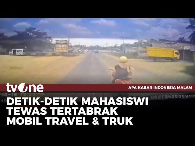 Nahas! Mahasiswi di Jambi Tewas Tertabrak Mobil Travel hingga Terpental | AKIM tvOne