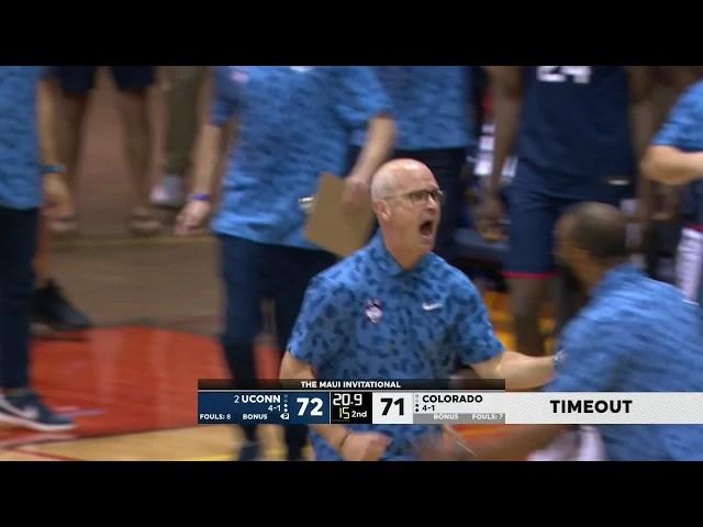 Dan Hurley held back by assistant coaches after no-call vs. Colorado | ESPN College Basketball