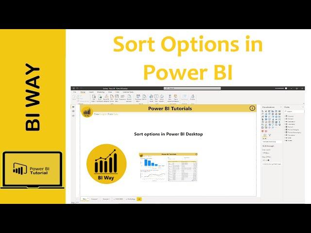 Sorting options in Power BI