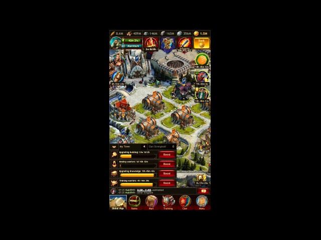 Vikings: War of Clans HUGE DEFENSE! (How to progress FAST)