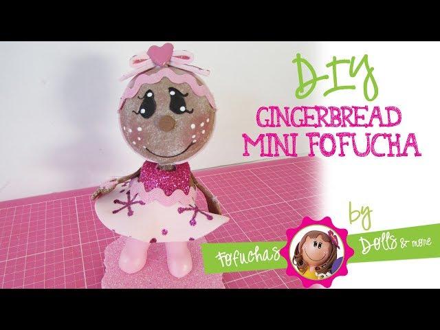 DIY Mini Gingerbread Fofucha Girl - 3d Foam Craft Sheet