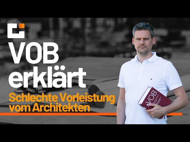 VOB erklärt: Architekten liefern erst gar keine Ausführungsplanung mehr. Hintergrundinformationen!