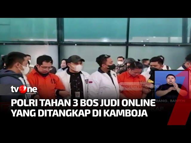 Polisi Tangkap Tiga Bandar Judi Online di Kamboja | Kabar Pagi tvOne