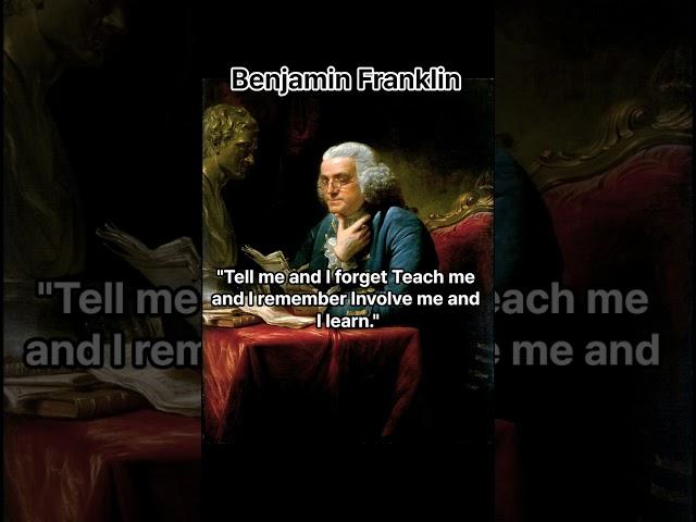 the words of Benjamin Franklin