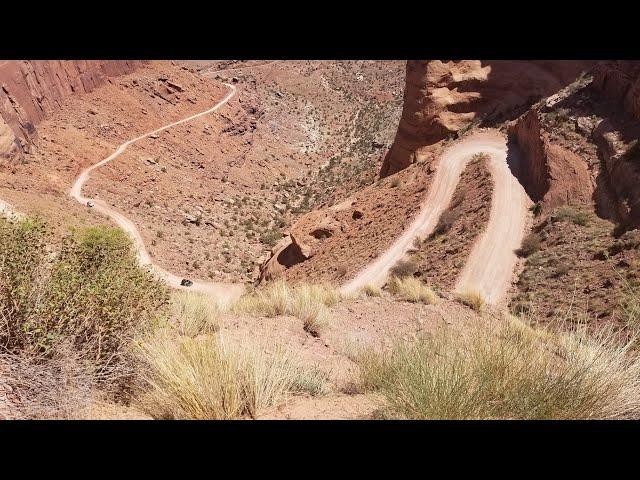 Potash Road Shafer Trail  into Canyonlands National Park